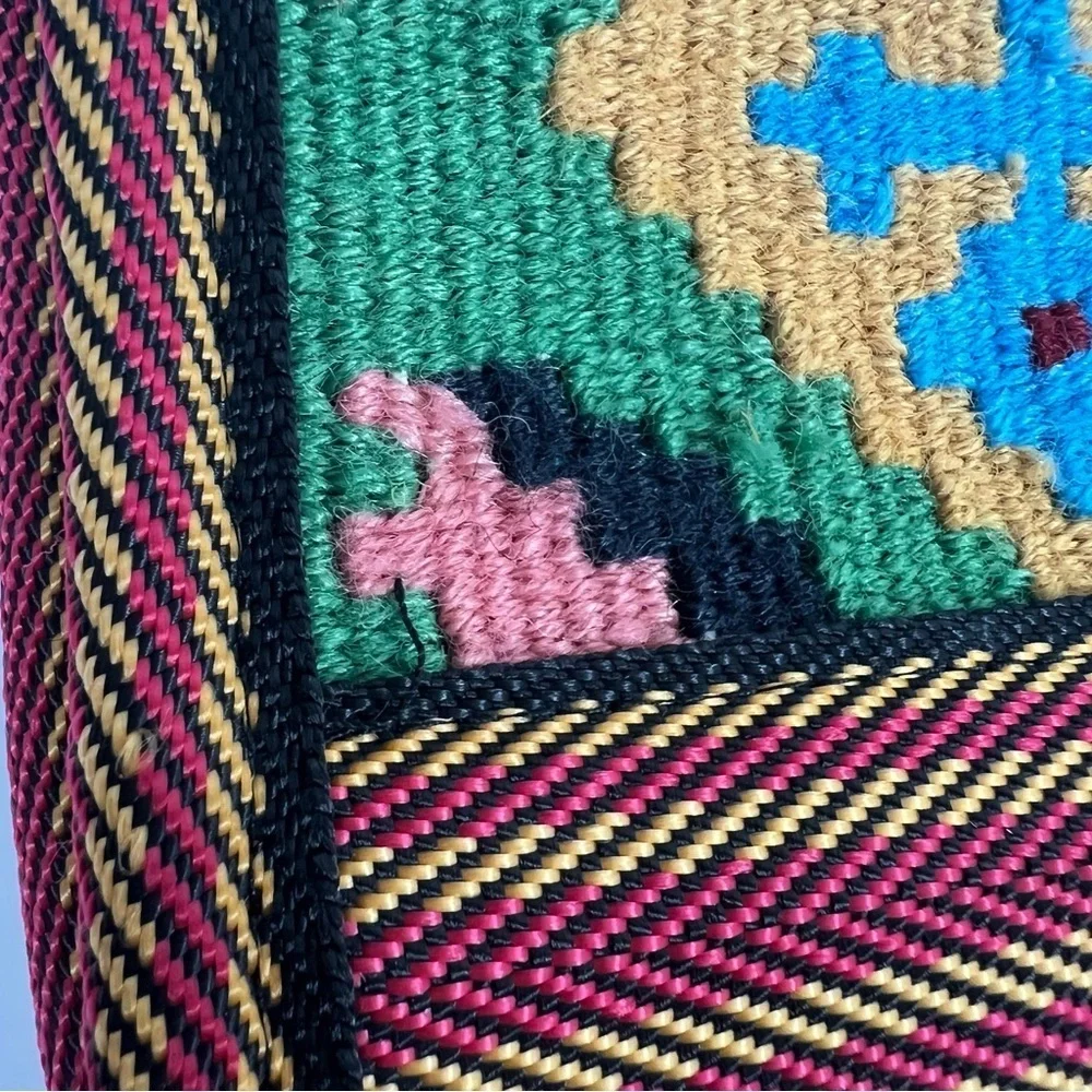 Colorful Fabric Embroidered bohemian Style Clutch Ethnic Print